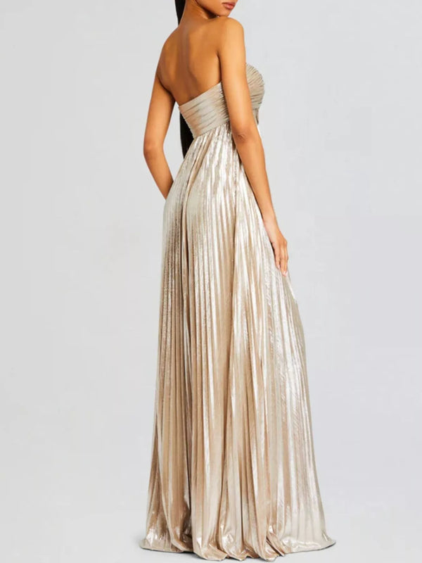 Split Sweetheart Neck Tube Maxi Dress - product image 10