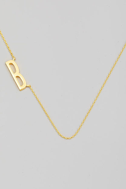 Fame Gold Dipped Initial Pendant Necklace