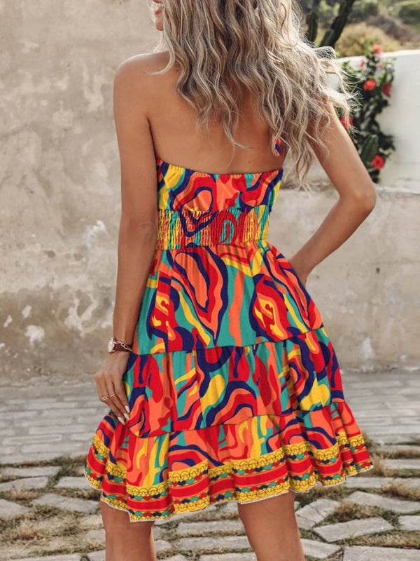 Paisley Print Halter Neck Mini Dress - product image 16