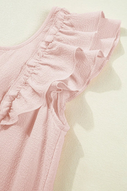 Ruffle Sleeve Bow Back Mini Dress view 8 - Shopiebay