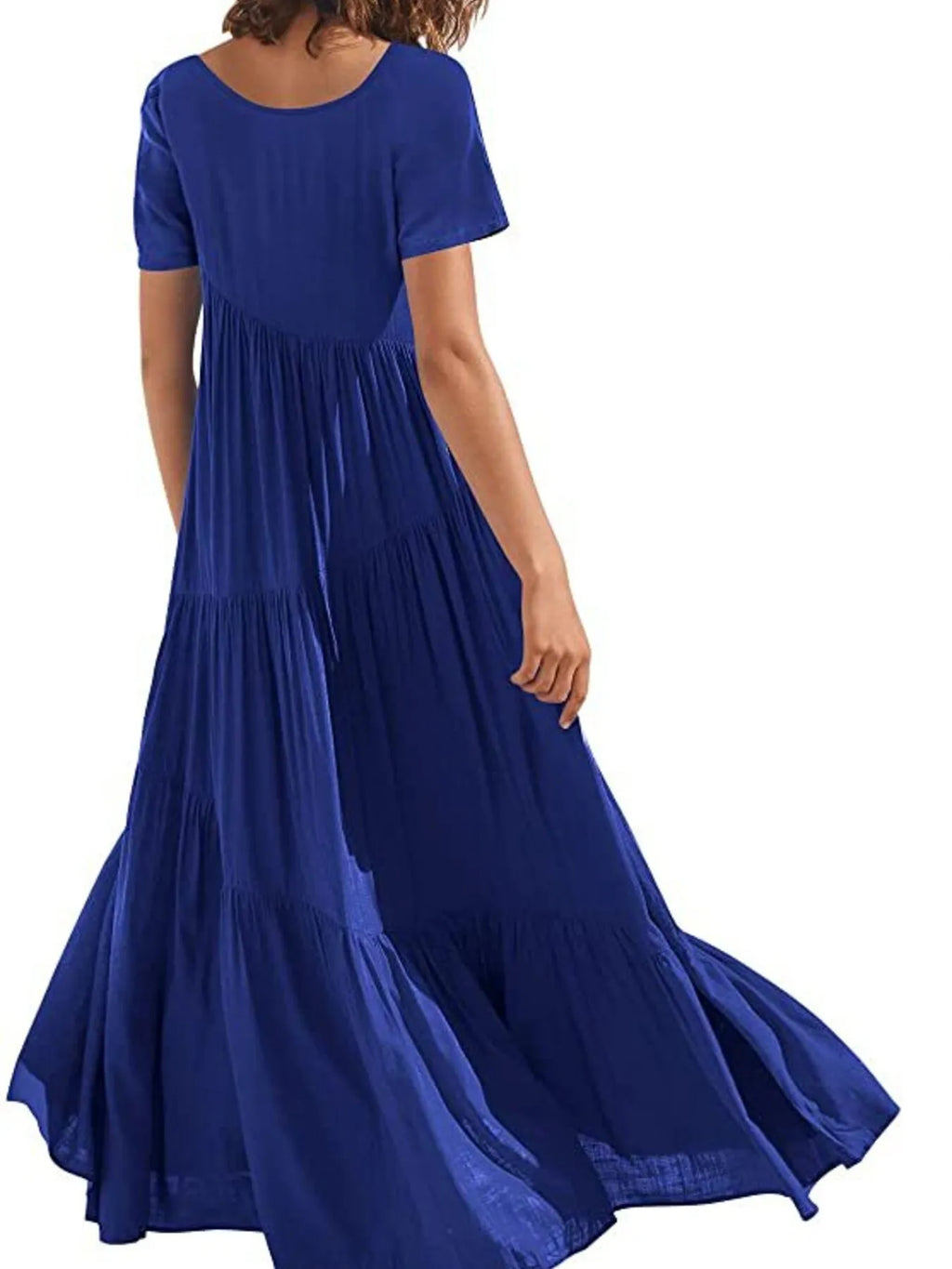 Round Neck Tiered Ruffle Maxi Dress - product image 21