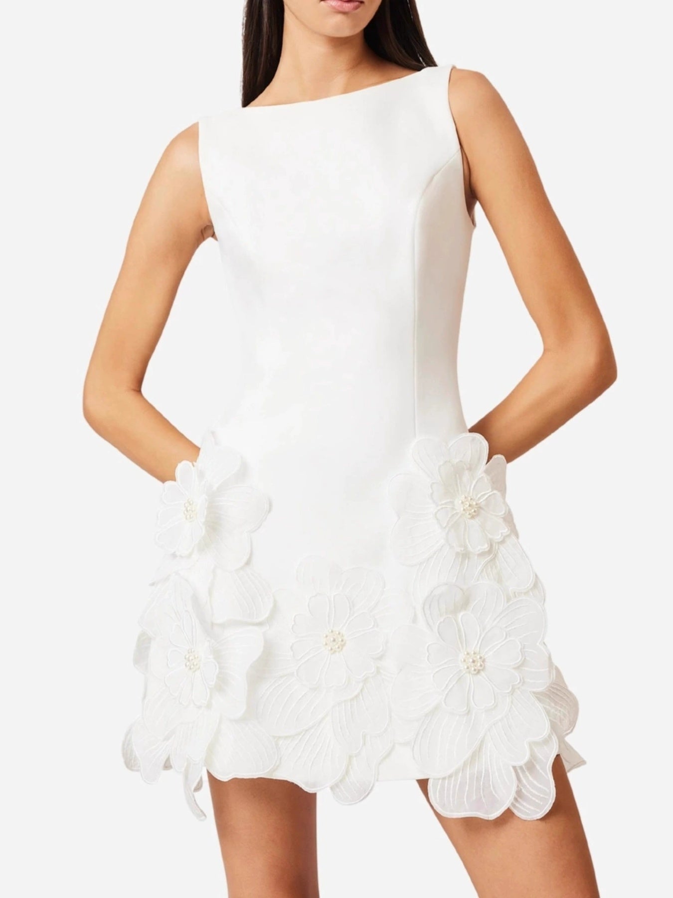 Flower Round Neck Sleeveless Dress view 11 - Shopiebay