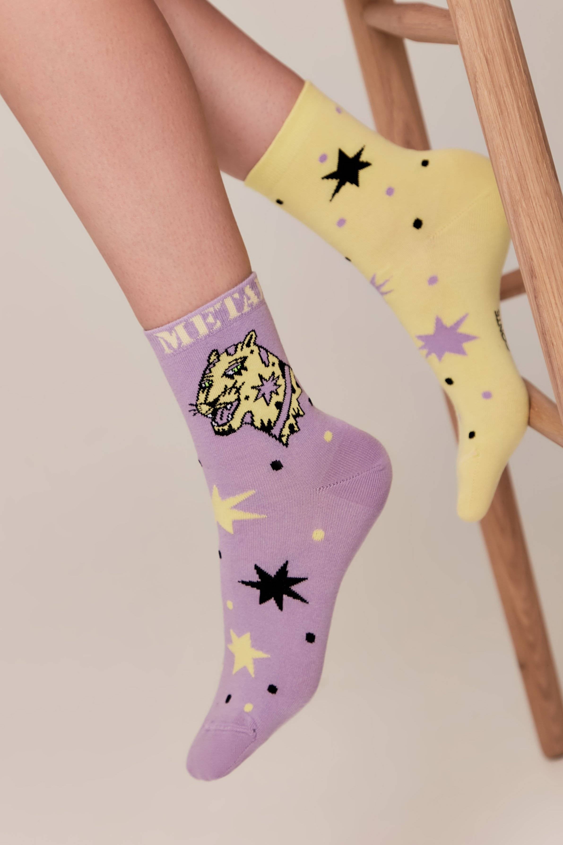 Socks Cotton Conte Happy 386 - Glam Metal Main image