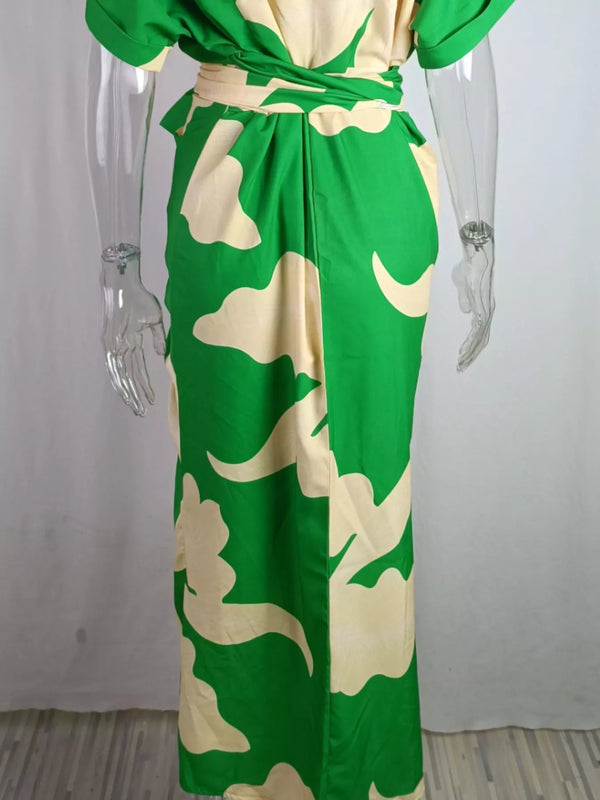 Tie Waist Short Sleeve Shirt Dress - product image 3