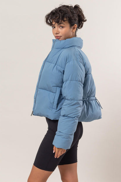 HYFVE Quilted Back Drawstring Puffer Jacket