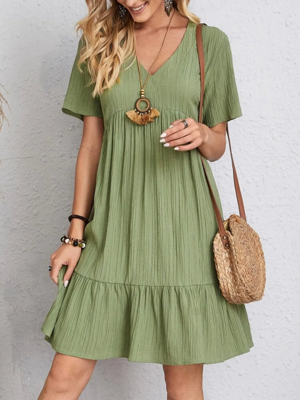 V-Neck Short Sleeve Dress - product image 21