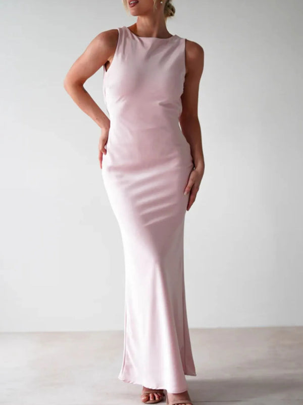 Satin Sleeveless Maxi Dress - product image 14