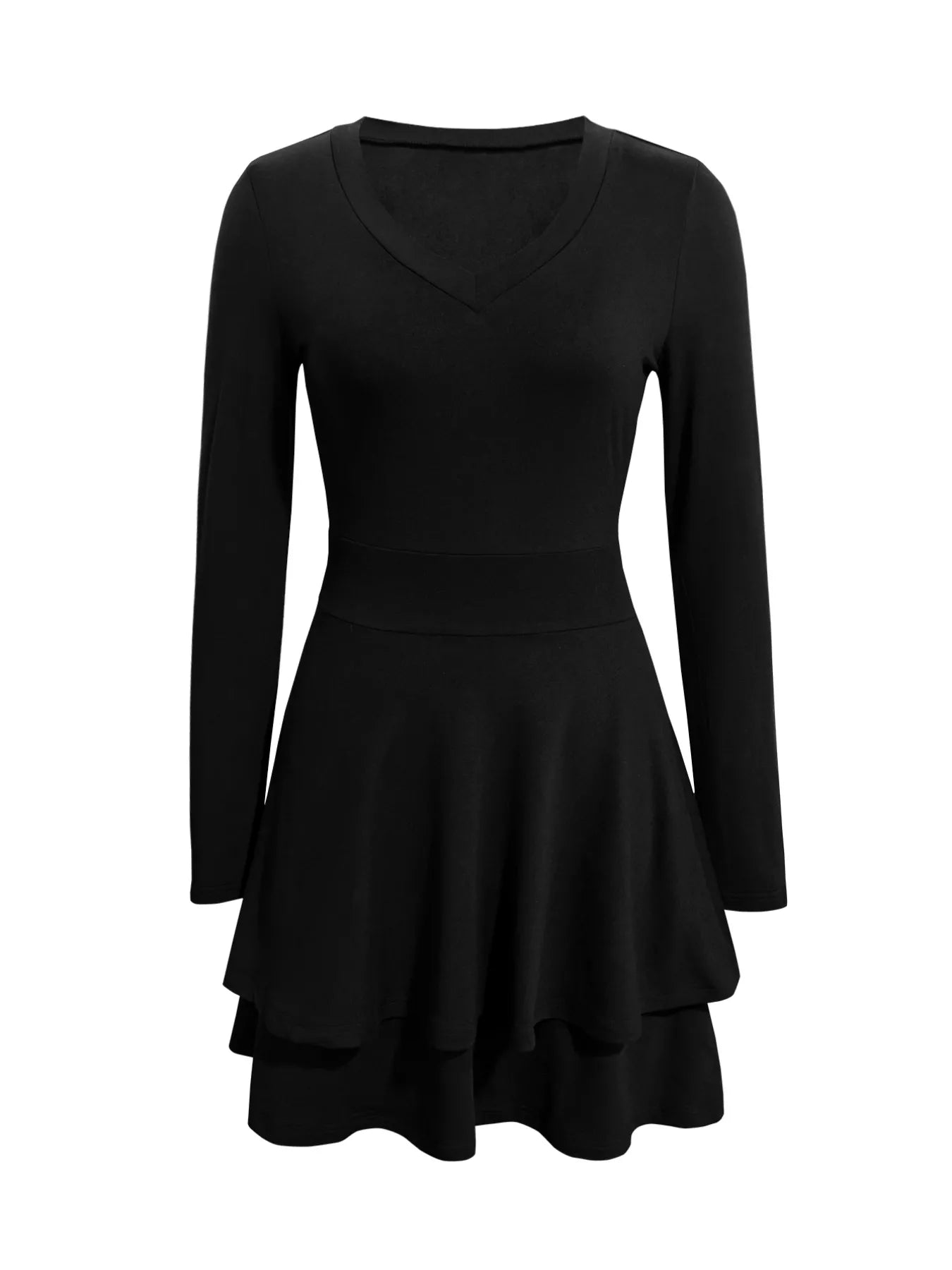 V-Neck Layered Ruffle Mini Dress - product image 31