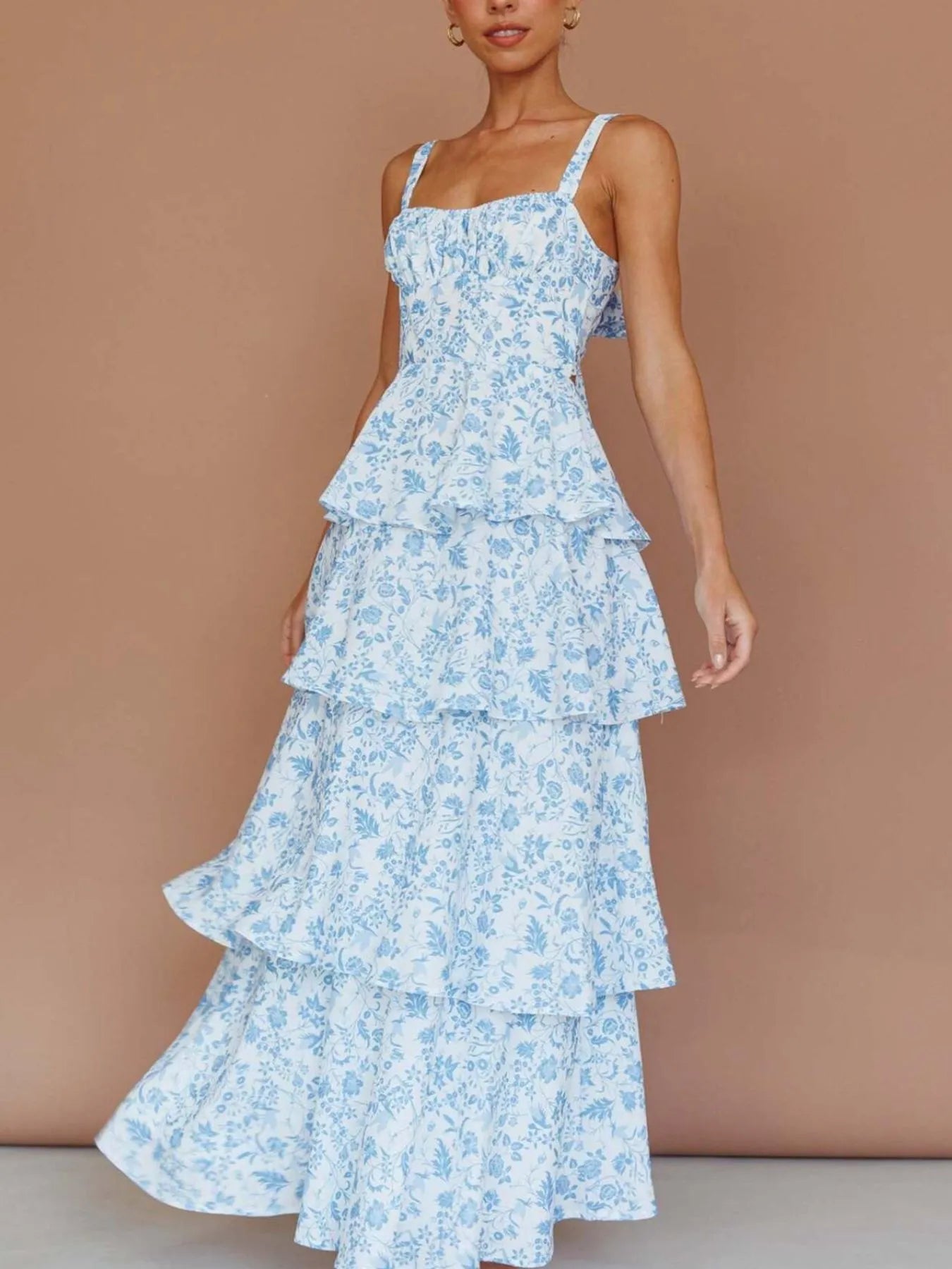Floral Layered Ruffle Maxi Dress - product image 12