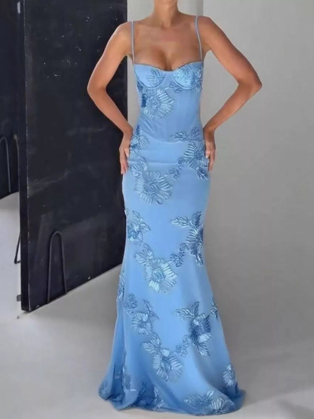 Sweetheart Neck Spaghetti Strap Maxi Dress - product image 12