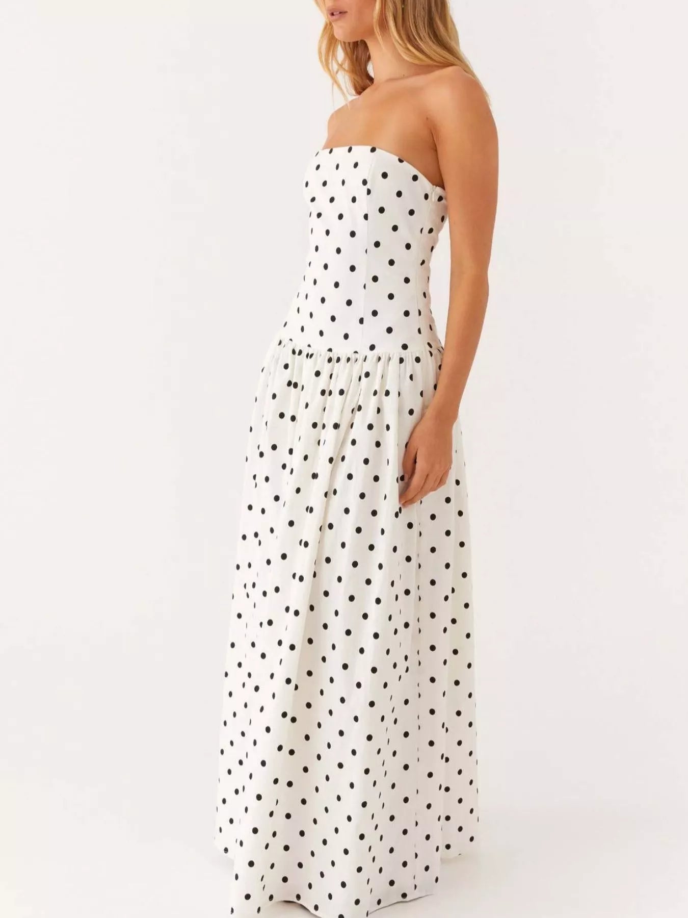 Ruched Printed Tube Maxi Dress - product image 13