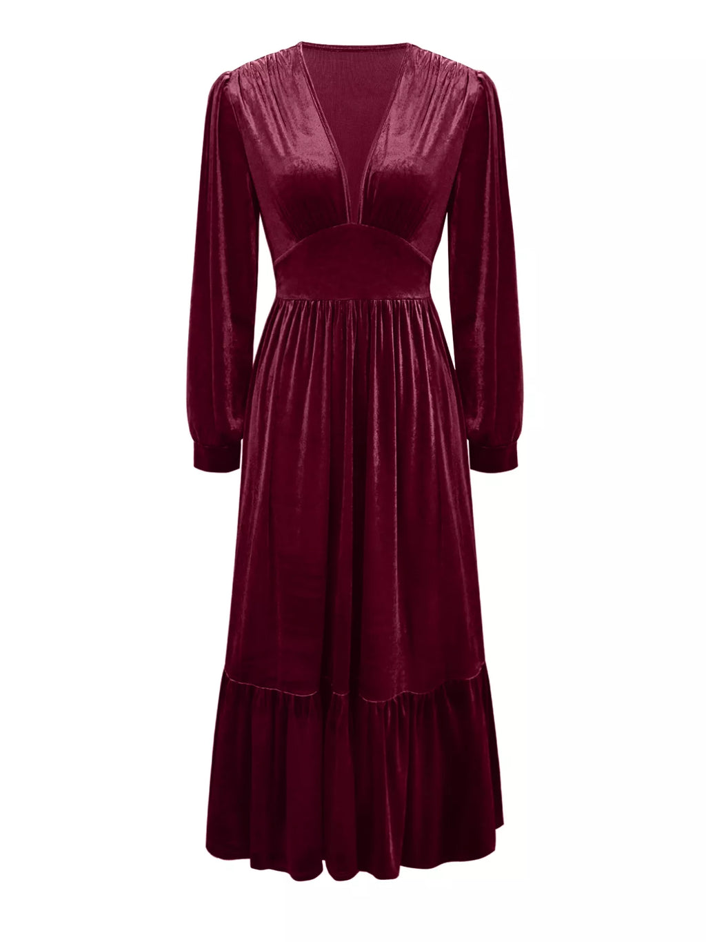 Ruffled Hem Long Sleeve Dress - product image 14