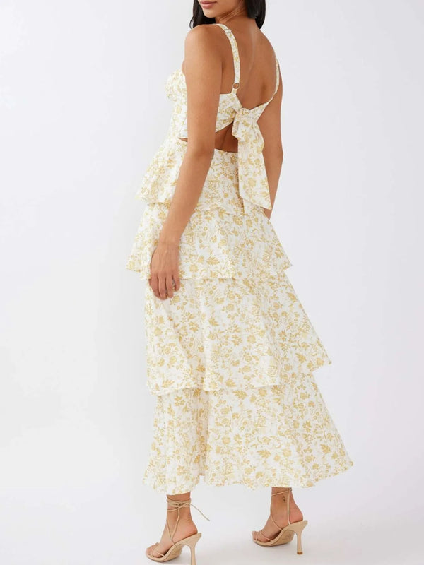 Floral Layered Ruffle Maxi Dress - product image 9