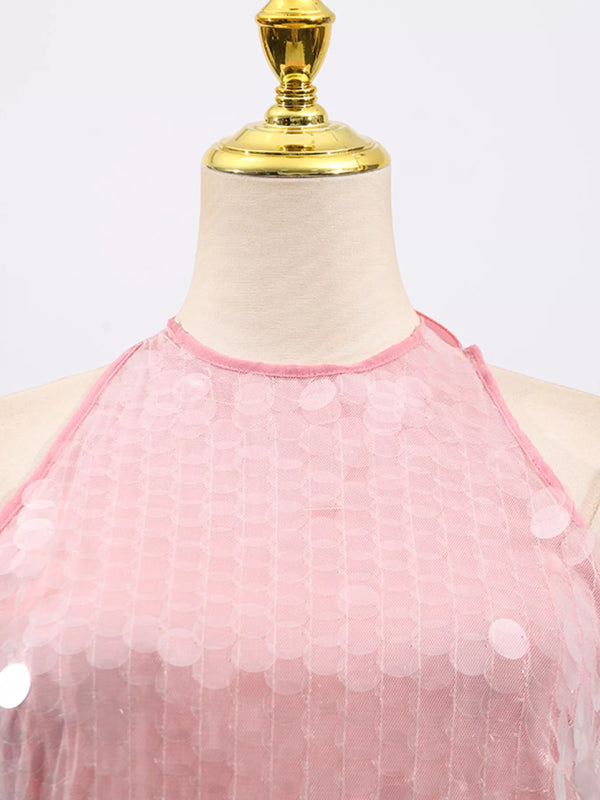 Sequin Halter Neck Mini Dress - product image 5