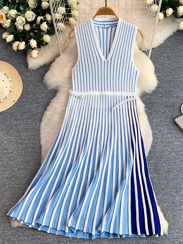 Striped Sleeveless Midi Dress - product image 3