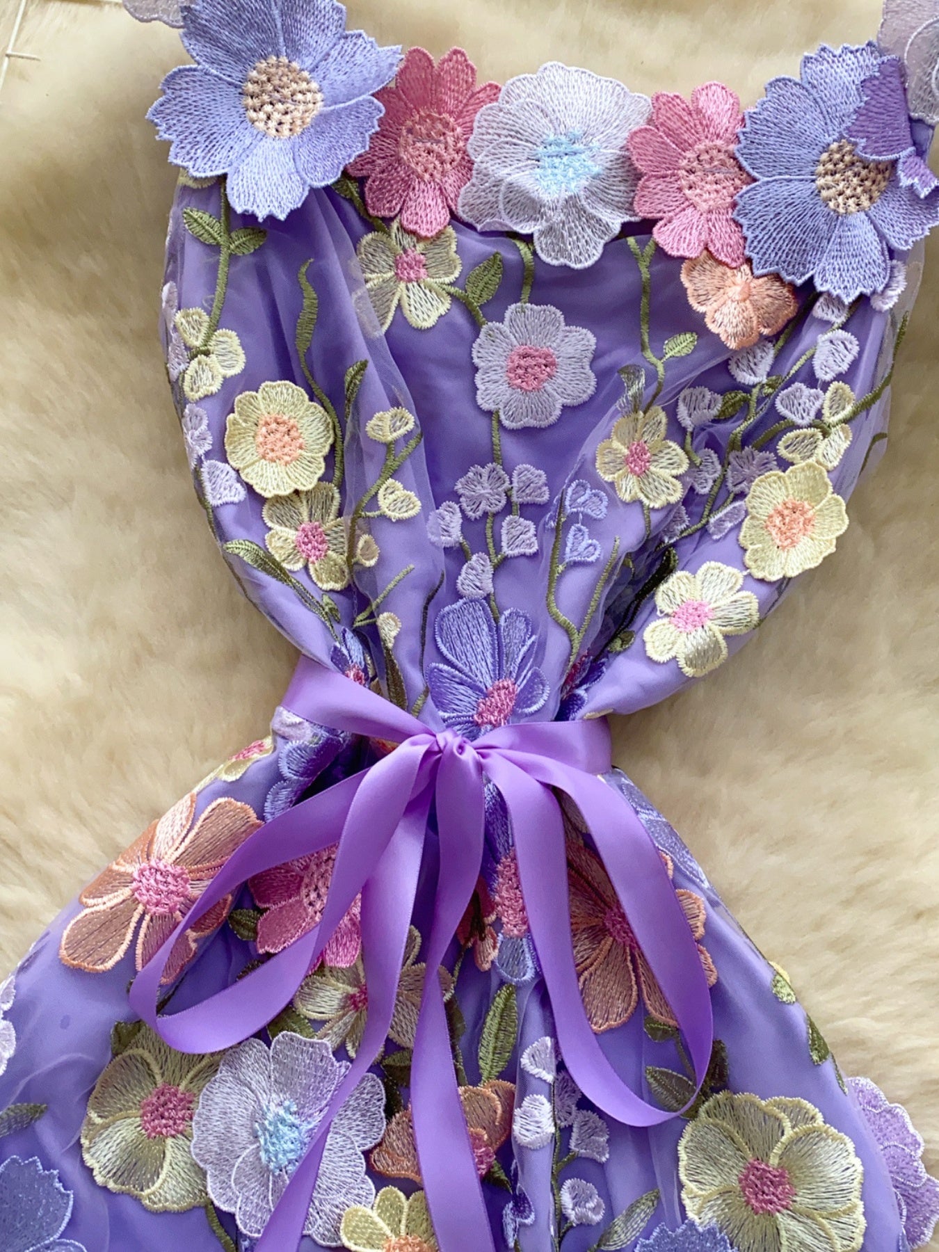 Floral Tie Waist Mini Dress - product image 18