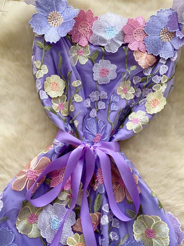 Floral Tie Waist Mini Dress - product image 18
