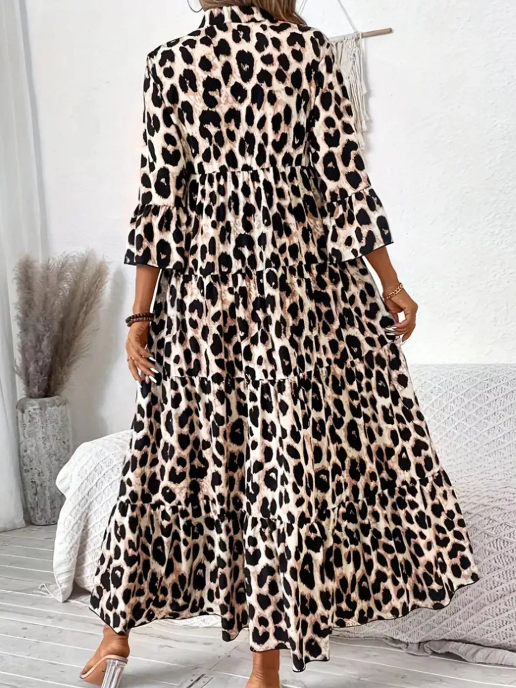 Leopard 3/4 Sleeve Midi Dress - product image 10