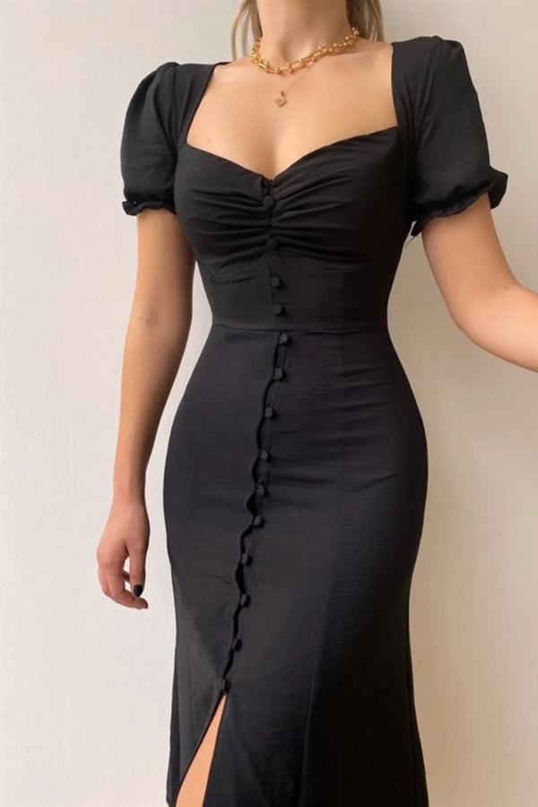 Sweetheart Neck Short Sleeve Dress - product image 4