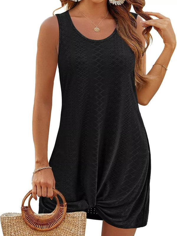 Sleeveless Knotted Hem Tank Dress - product image 20