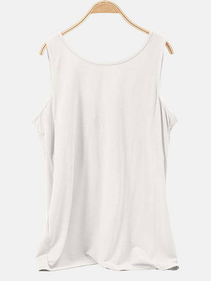 Scoop Neck Wide Strap Tank