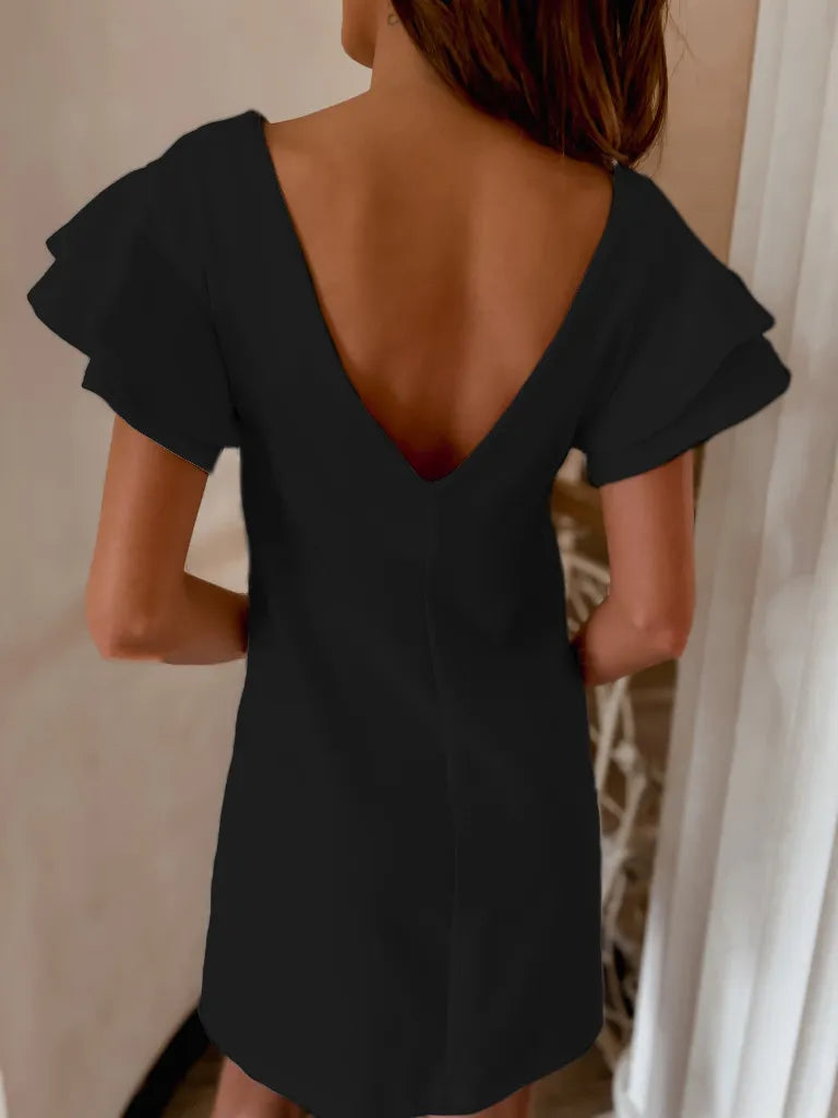 Ruffled Layered Short Sleeve Mini Dress - product image 17