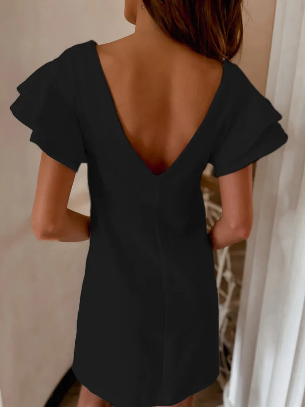 Ruffled Layered Short Sleeve Mini Dress - product image 17