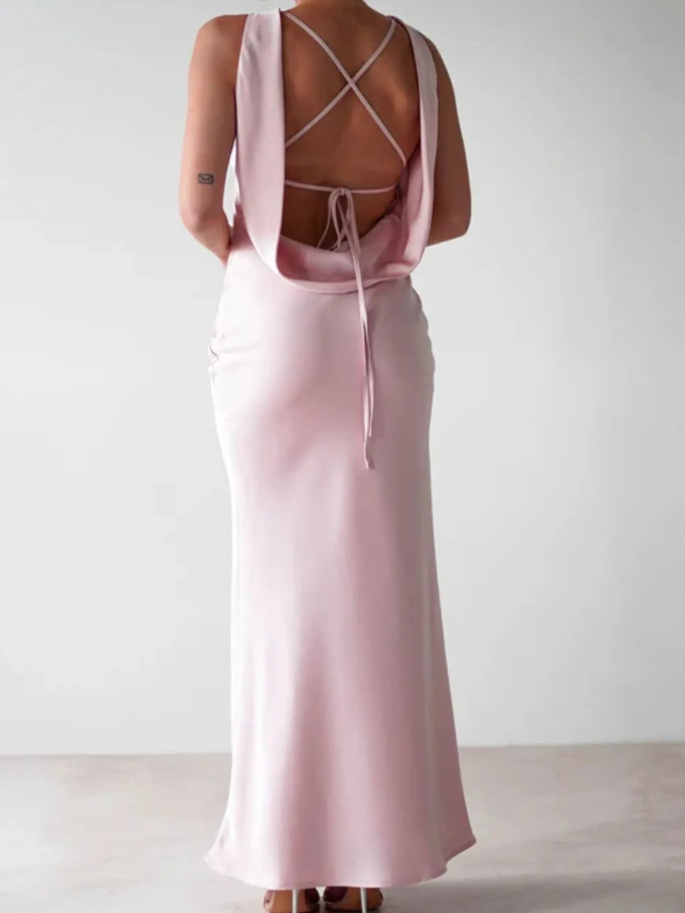 Satin Sleeveless Maxi Dress - product image 18