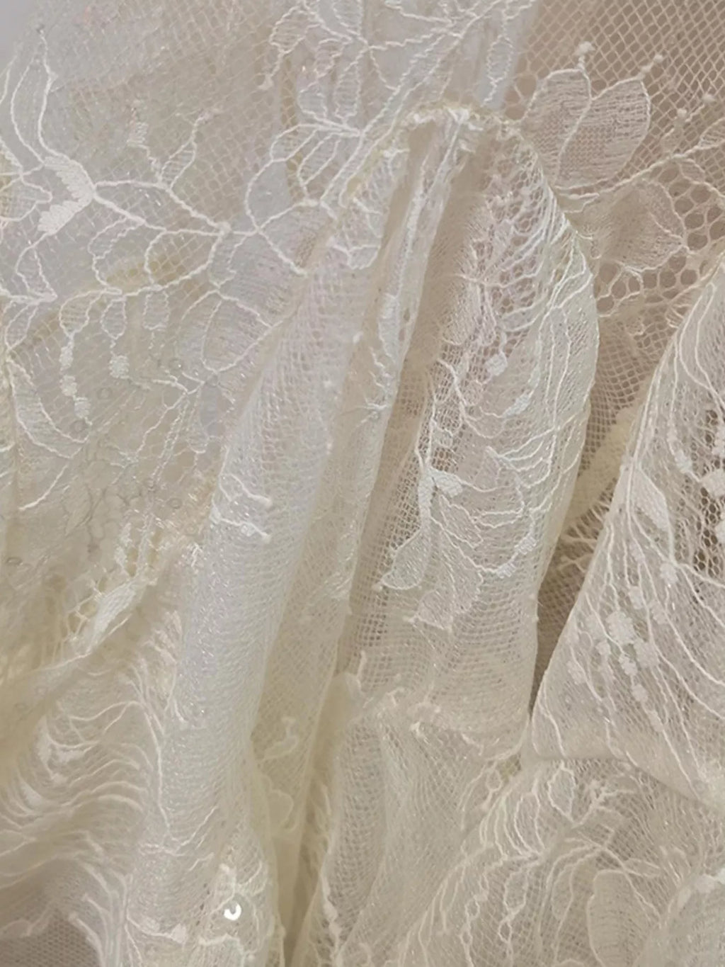 Ruffled Hem Lace Long Sleeve Dress - product image 8