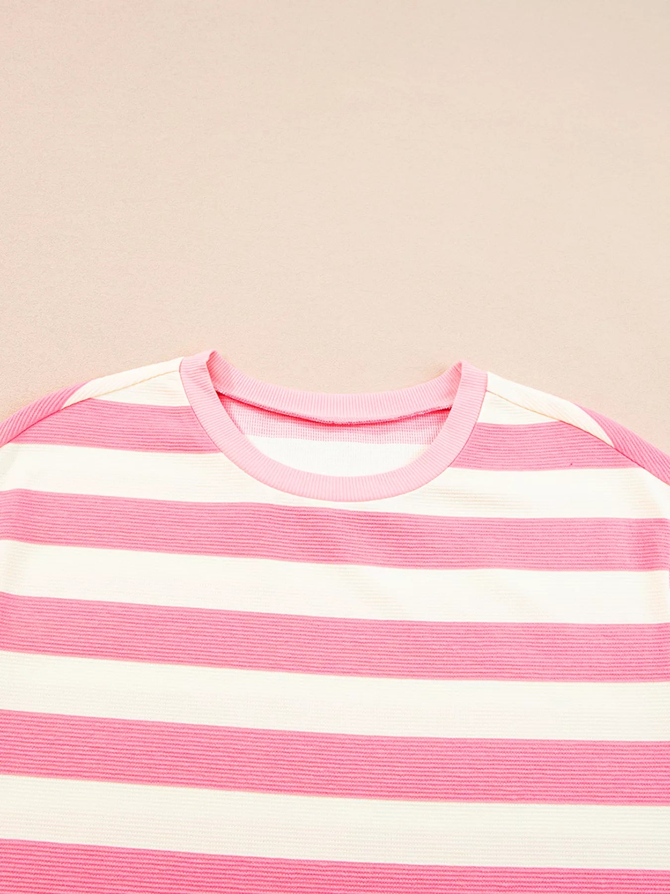 Stripe Cap Sleeve Pocketed Shift Dress view 4 - Shopiebay