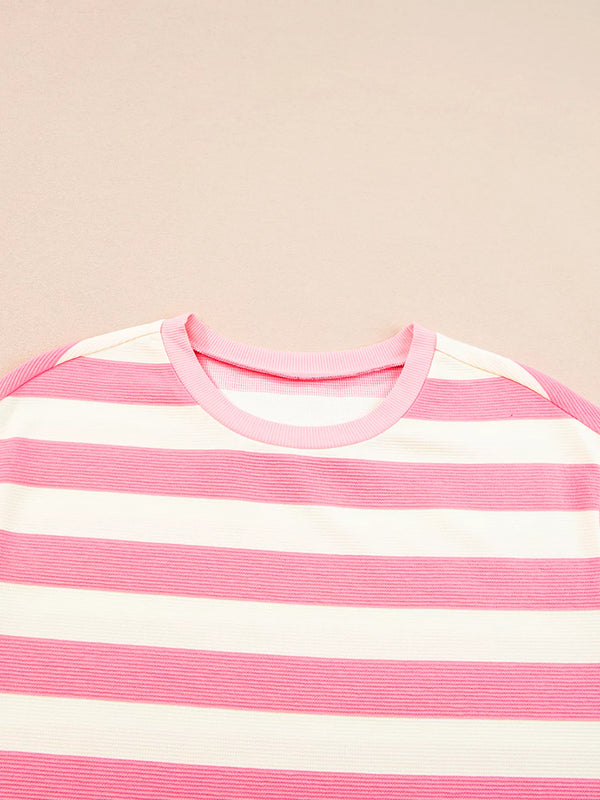 Stripe Cap Sleeve Pocketed Shift Dress - product image 4