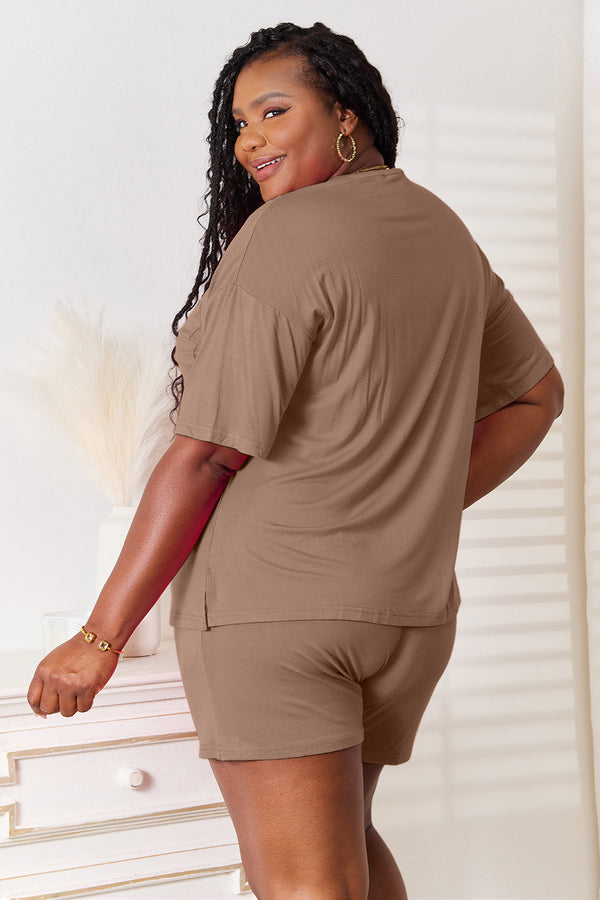Basic Bae Soft Rayon Half Sleeve Top and Shorts Set - product image 16