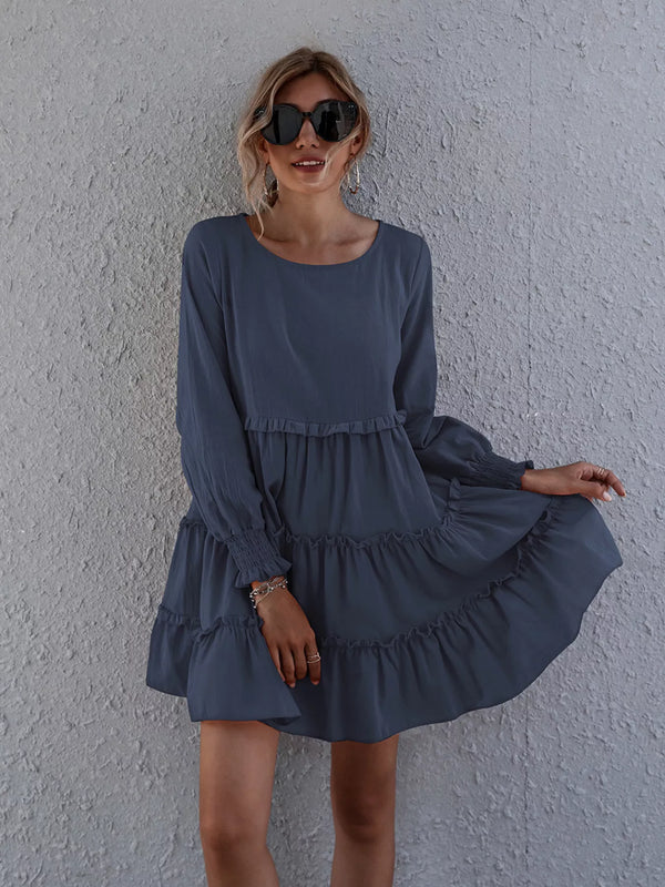 Ruffle Tiered Long Sleeve Mini Dress - product image 11