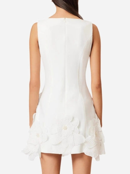 Flower Round Neck Sleeveless Dress view 12 - Shopiebay