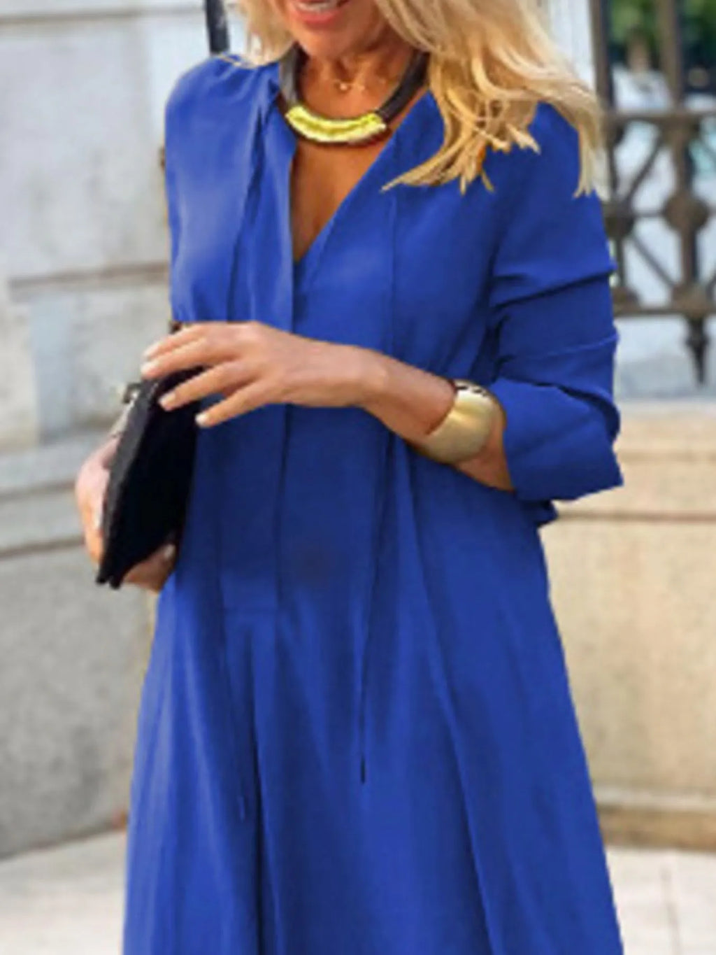 Solid Color Maxi Shirt Dress - product image 17
