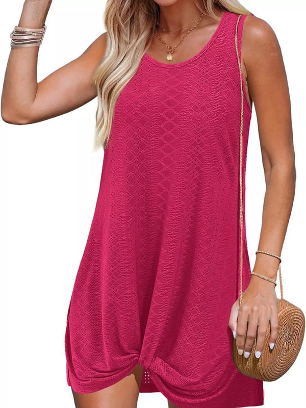 Sleeveless Knotted Hem Tank Dress - product image 3