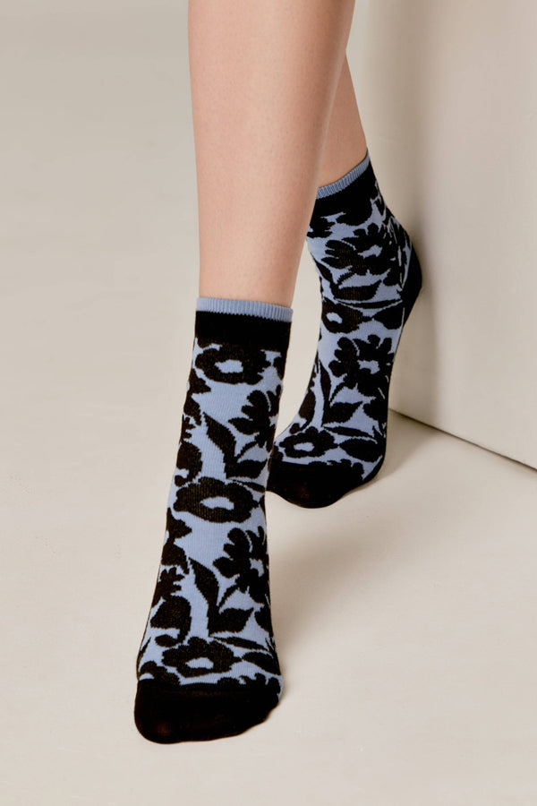 Cotton Socks Conte Classic 441 - Floral Pattern