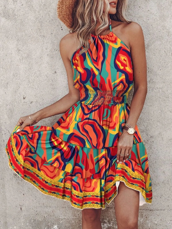 Paisley Print Halter Neck Mini Dress - product image 15