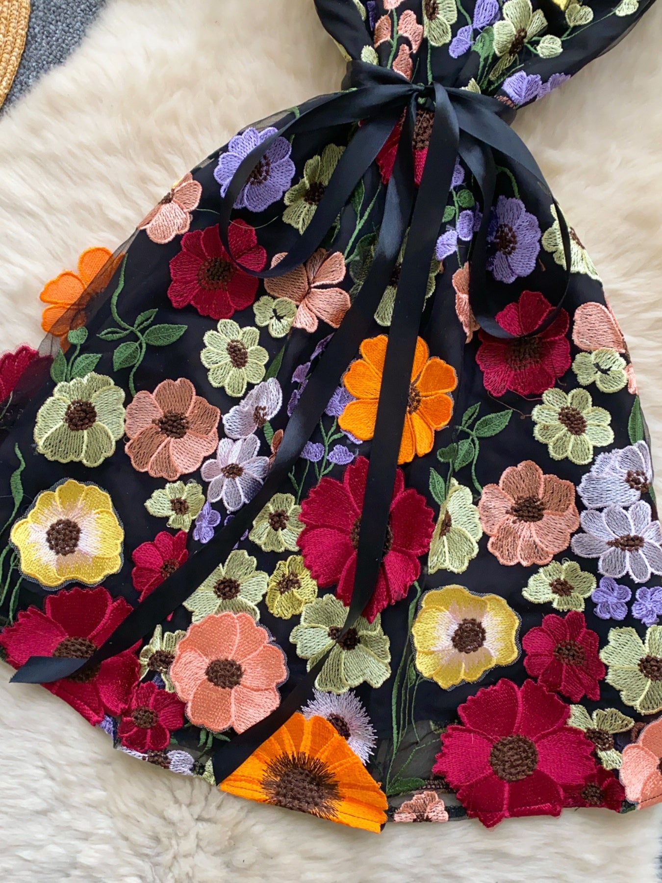 Floral Tie Waist Mini Dress - product image 23