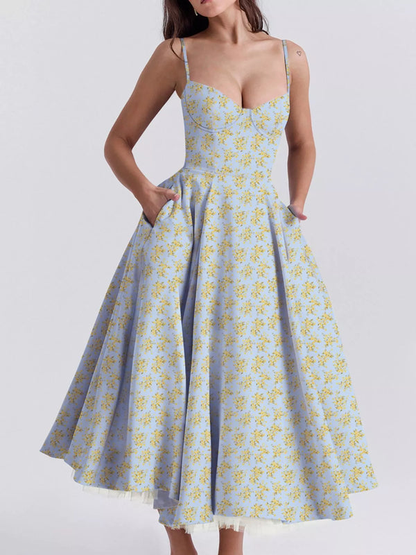 Sweetheart Neck A-Line Midi Dress - product image 24