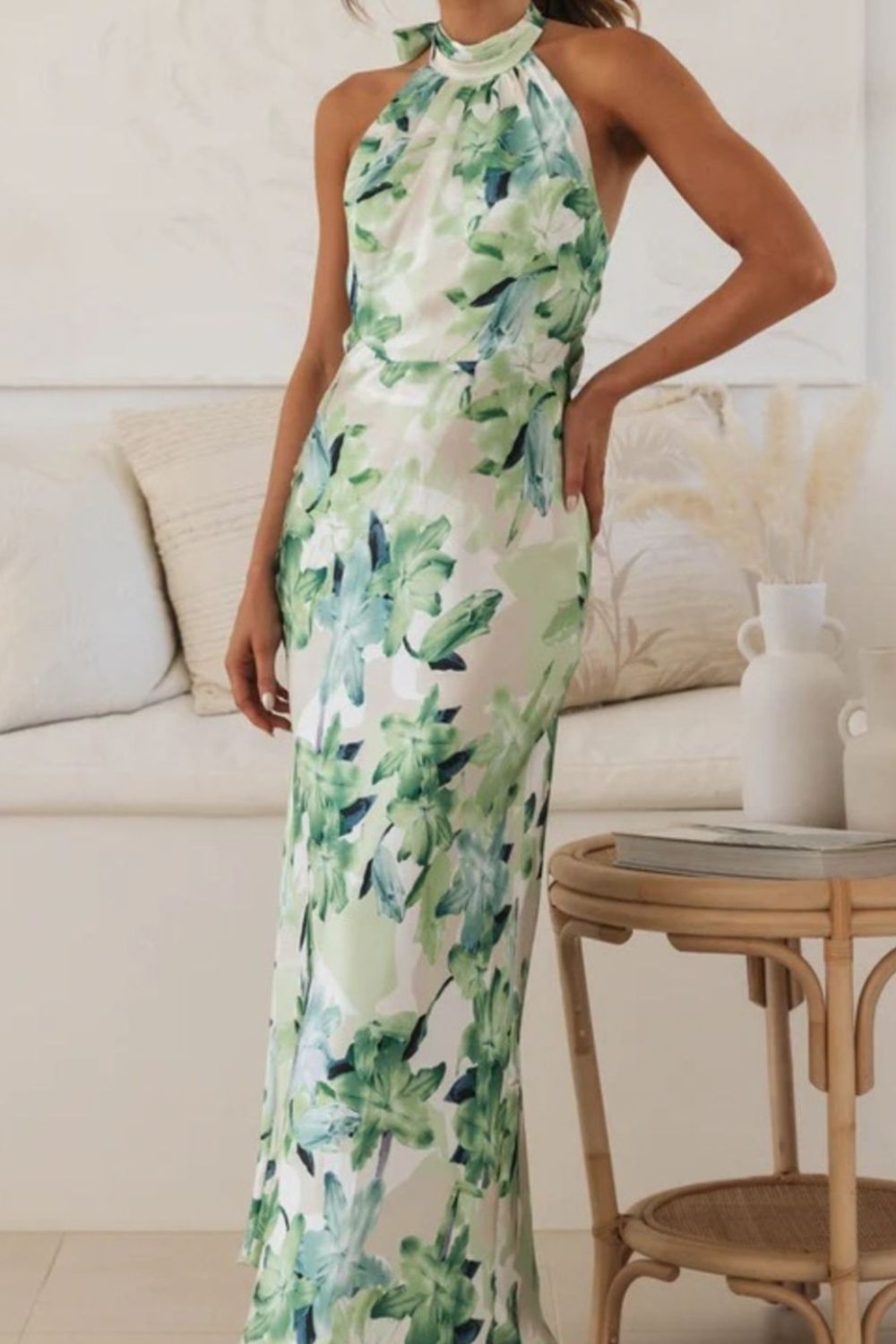 Floral Print Halter Neck Maxi Dress - product image 11
