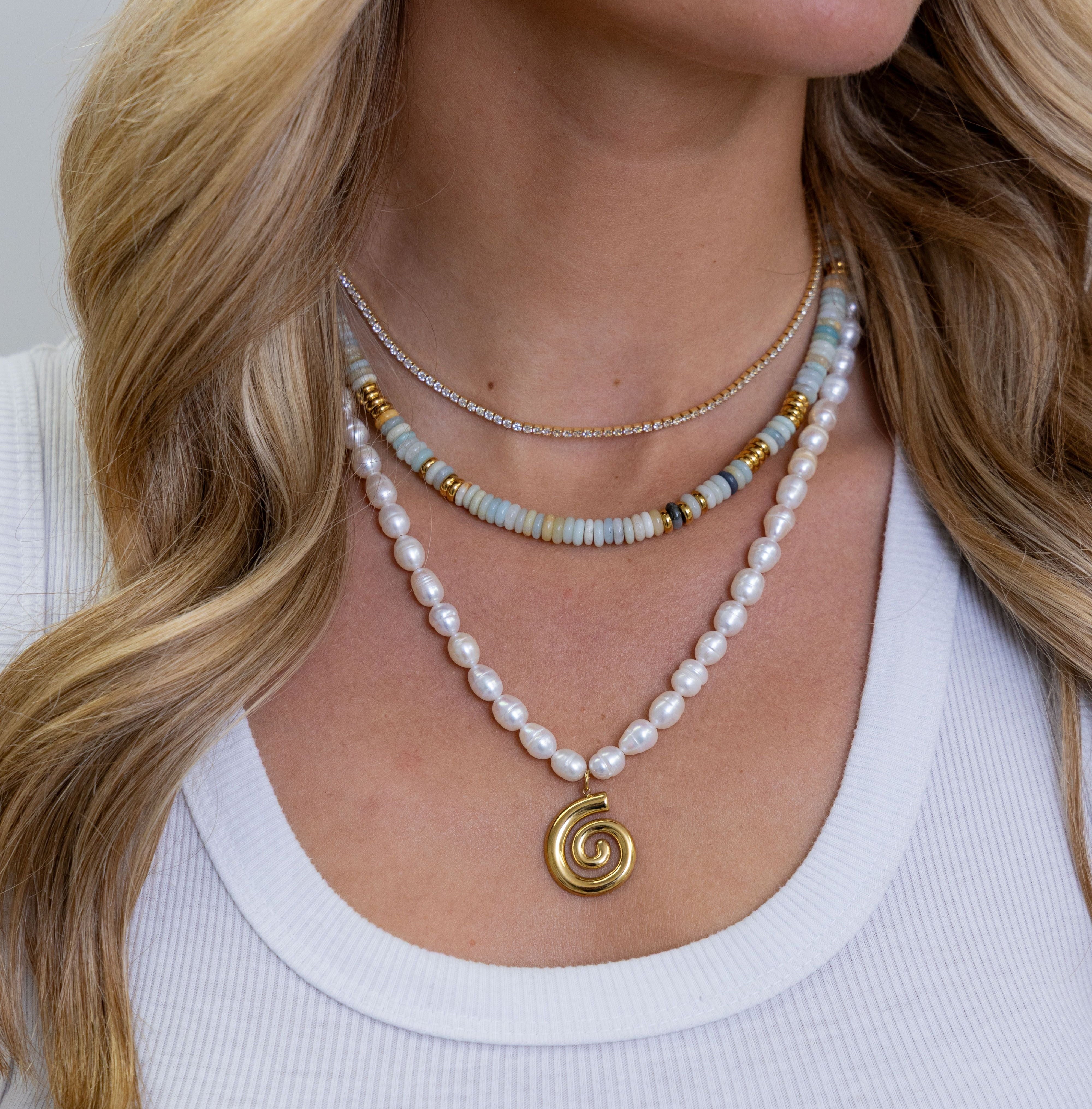 Amazonite Beaded Necklace Secondary image