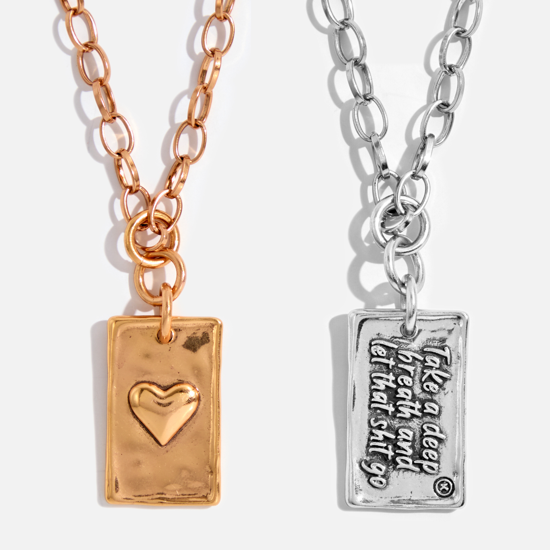 Take a Deep Breath and Let That Sh*t Go Original Lite Necklace Secondary image