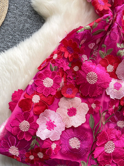 Floral Tie Waist Mini Dress view 12 - Shopiebay