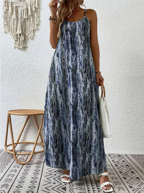 Printed Scoop Neck Maxi Cami Dress - product image 13