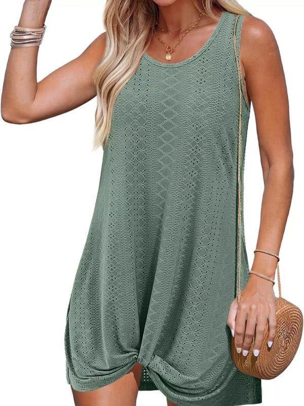 Sleeveless Knotted Hem Tank Dress - product image 6