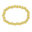 Stretchy Bezel Heart Bracelet Canary