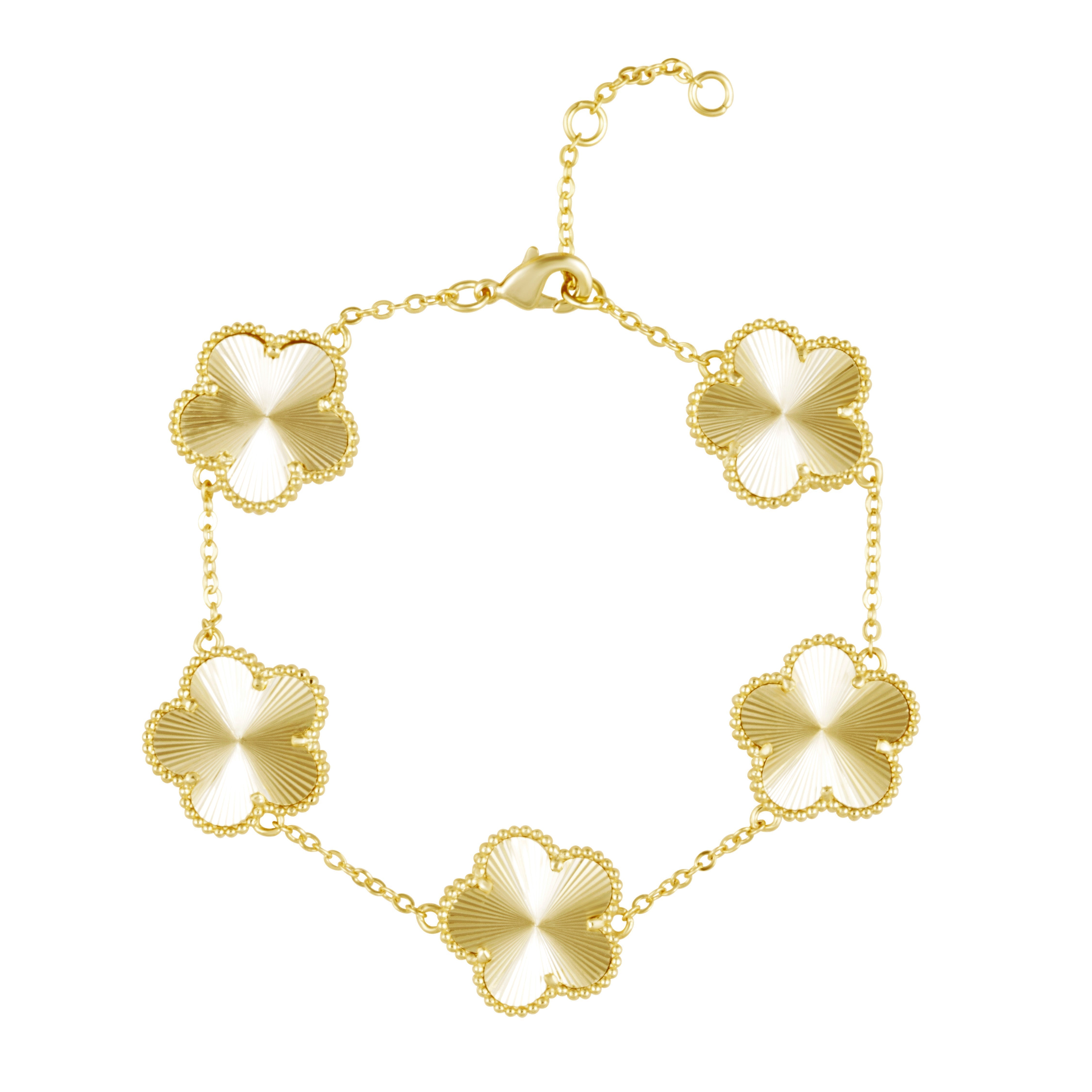 Sahira Adeline Clover Bracelet & Necklace Set – Adeline Clover Bracelet Main image