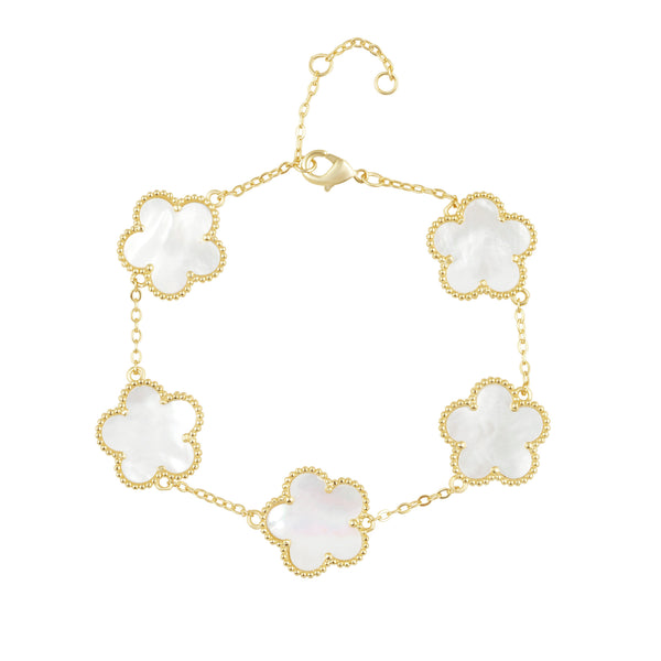 Sahira Adeline Gemstone Clover Set – Adeline Clover Bracelet