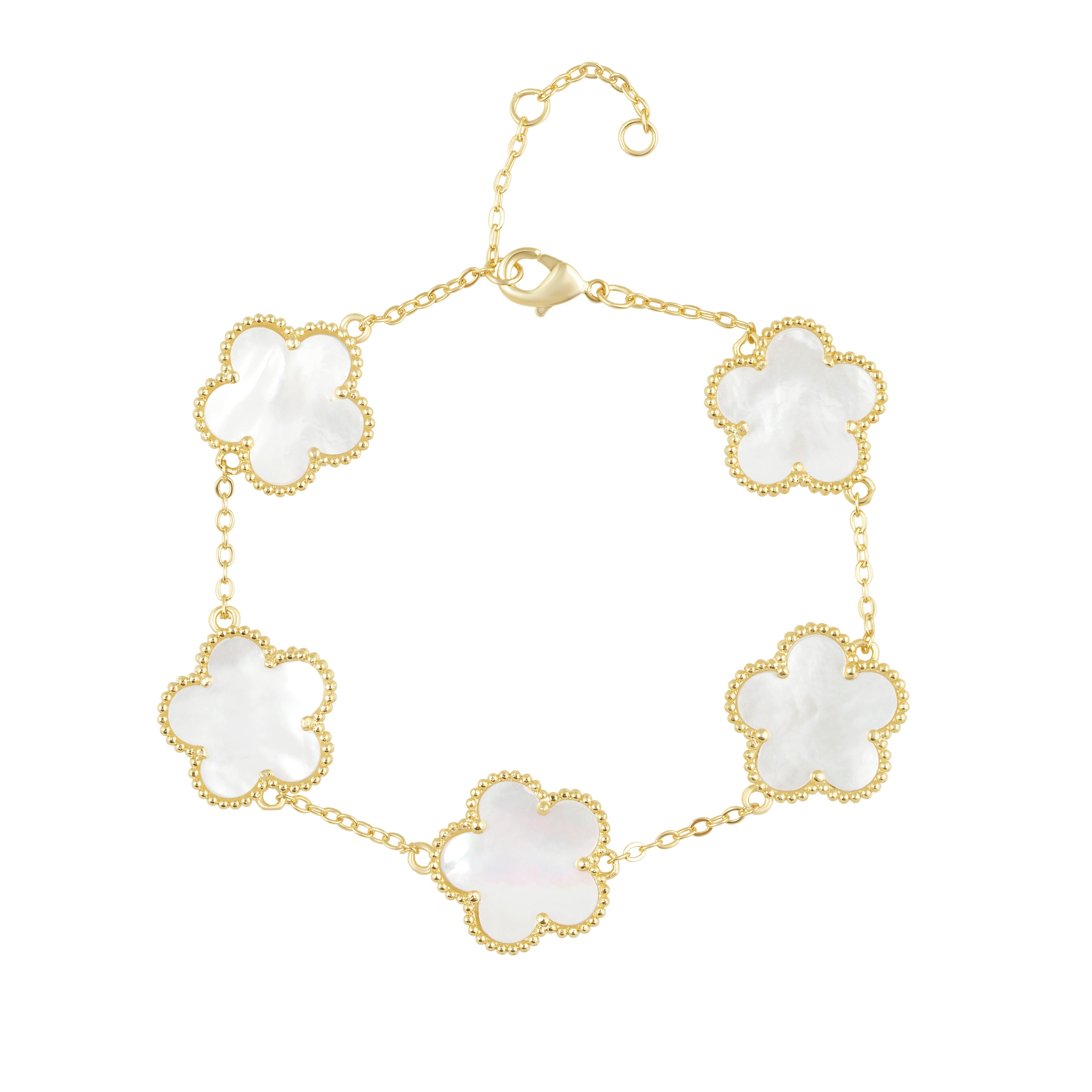 Sahira Adeline Gemstone Clover Set – Adeline Clover Bracelet Main image
